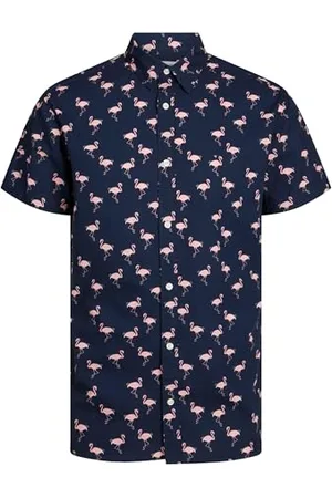 JACK&JONES JUNIOR Jjsunshade AOP Shirt Ss Jnr koszula chłopięca, , 140