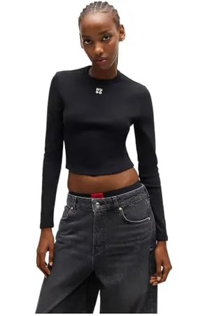 HUGO BOSS Damski top z dżerseju Dafilomena_3, 1, XL, , XL