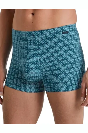 Calida Grafic Cotton bokserki męskie, w 100% z bawełny Supima, z gumowym ściągaczem pokrytym tkaniną, , 46-48
