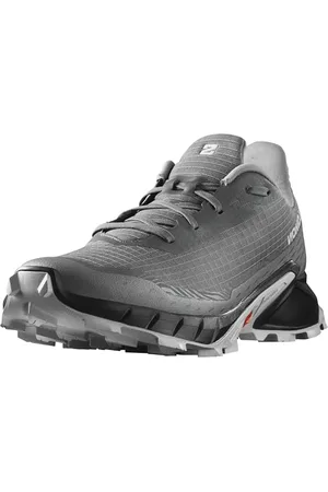 Salomon Męskie buty trekkingowe Alphacross 5, Pewter Black Ghost Gray, 40 2/3 EU