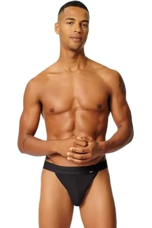 Skiny Męskie stringi bawełniane w stylu retro (2 sztuki), , XL