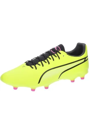 PUMA Unisex King Pro Fg/Ag buty piłkarskie, Electric Lime Black Poison Pink, 41 EU