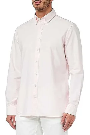 Hackett Męska sprana koszula Oxford, różowa (różowa), S, , S