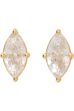 Kate Spade Signature Solitaire Studs, Clear/Gold