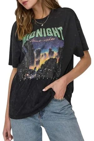 ONLY ONLLUCCA Life S/S Night Top Box JRS, , S