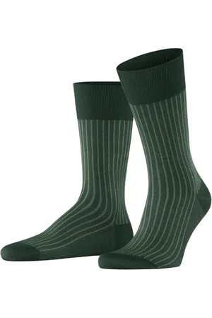 Falke Mężczyźni Skarpety Oxford Stripe M So Bawełna z wzorem 1 Para, , 41-42