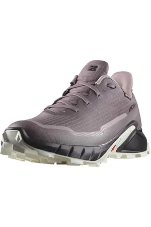 Salomon Damskie buty trekkingowe Alphacross 5 Gore-tex, Moonscape Black Hite, 43 1/3 EU