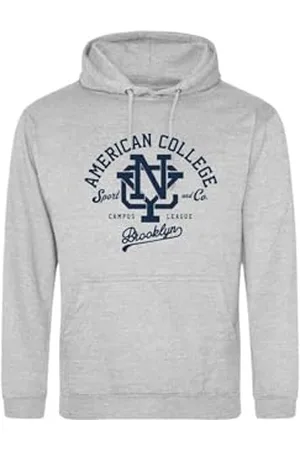 American College Bluza Sweter z nadrukiem Ciepłe Mieszane Odzież Mężczyźni i Kobiety Casual Model ACSCW6 MELL Grey L, , L