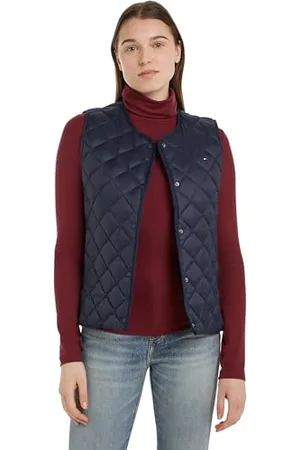 Tommy Hilfiger Damska kamizelka pikowana LW DOWN bez kołnierza WW0WW43214, Desert Sky, L, , L