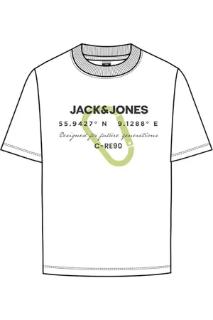JACK&JONES JUNIOR JCOTEXT Cotton Tee SS Crew Neck FST JNR, , 152