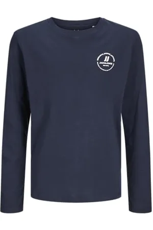 JACK&JONES JUNIOR Chłopięca koszulka z długim rękawem Jjeswift Tee Ls Noos Mni, , 128
