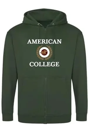 American College Bluza z kapturem sweter z nadrukiem ciepłe ubrania mieszane mężczyźni i kobiety na co dzień model ACSZW7 Dark Green L, , L