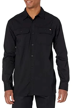 Dickies Męska koszula z długim rękawem z kołnierzem button down, , M