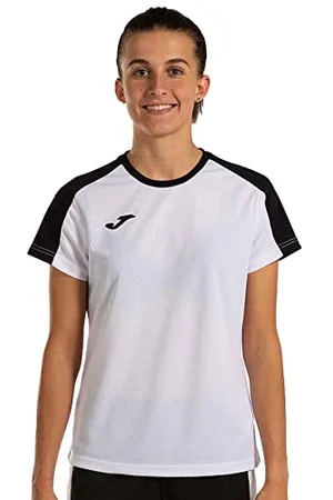 Joma Eco Championship T-shirt damski z krótkim rękawem, czarno-biały, rozmiar XL (DE)