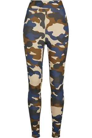 Urban classics Damskie legginsy z wysokim stanem, Camo Tech, klasyczne spodnie, , 3XL