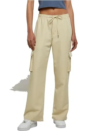 Urban classics Damskie spodnie cargo Vicose Straight Leg, , XXL