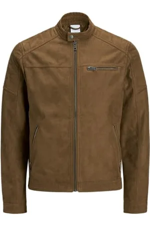 JACK & JONES Męska kurtka z imitacji zamszu, kurtka z imitacji zamszu, , M