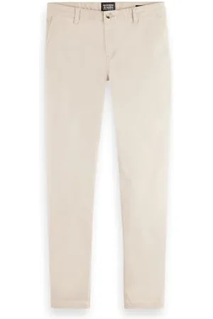 Scotch&Soda Essential Mott Slim Fit męskie spodnie chinosy ze stretchu, , 32W / 30L