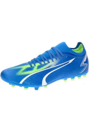 PUMA Ultra Match MG męskie buty piłkarskie, Ultra niebieski White Pro zielony, 43 EU