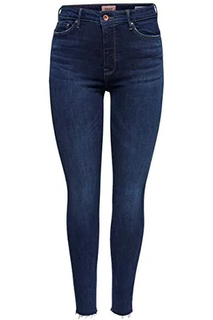 ONLY Kobiety Onlpaola Hw Sk Dnm Noos Jeansy, Dark Blue Denim, XS / 32L