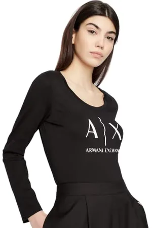 Armani Exchange Damska koszulka z logo Ls, , L