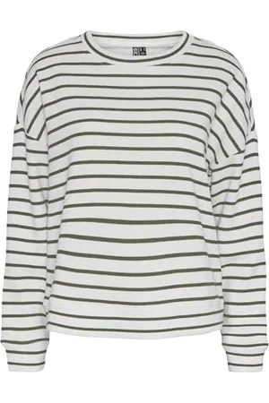 Pieces® Damska bluza Pcchilli Ls Sweat Stripes Noos, , L