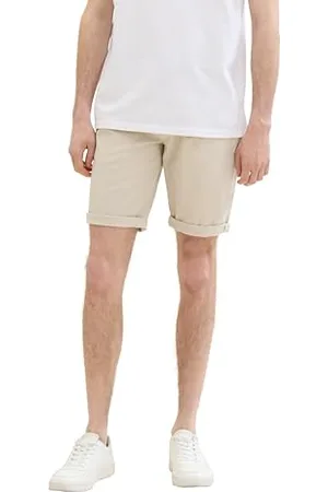 TOM TAILOR Męskie szorty slim fit chinosy z paskiem, , 30