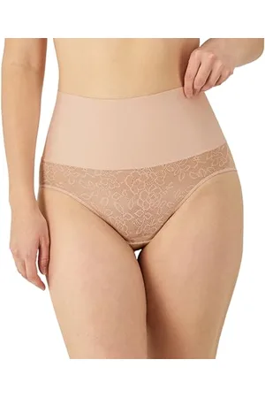 Maidenform Bielizna modelująca, damska, majtki modelujące z wysokim stanem, bielizna modelująca brzuch, figi modelujące, silne modelowanie, L