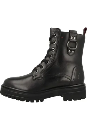 QS by s.Oliver Damskie sztyblety Lace Boot Flat 5-25201-43, , 39 EU