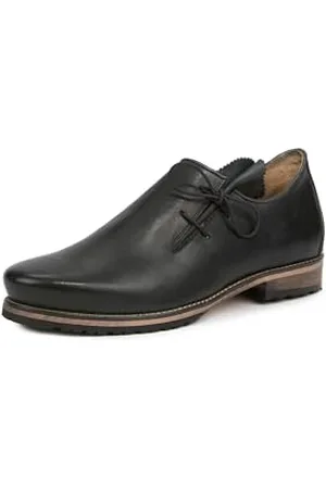Stockerpoint Męskie buty owsiane Holmes Oxford, czarne woskowane, 41 EU, , 41 EU