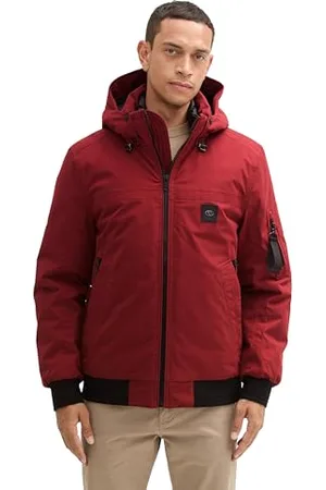 TOM TAILOR Kurtka męska 1041320, 13721-Burgundy Dark Red, XL, , XL
