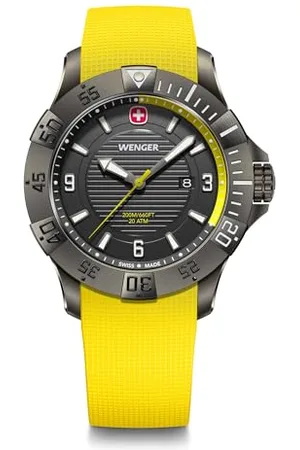 Wenger Seaforce Męski Analogowy Kwarcowy Zegarek Na Rękę, Średnica 43 mm, Szwajcarski, Wodoodporny do 200 M, Pasek Silikonowy, 01.0641.145