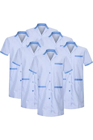 MISEMIYA Pakiet 6 sztuk - Unisex medyczna medyczna pielęgniarka jednolite opieki zdrowotnej, , XL