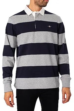 GANT Męska koszula REG Shield Barstripe Heavy Rugger, , standardowa, , XXL