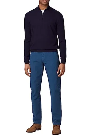 Hackett Męskie spodnie CORE 5PKT Trinity, niebieskie (benzyna), 31W/34L, , 31W / 34L