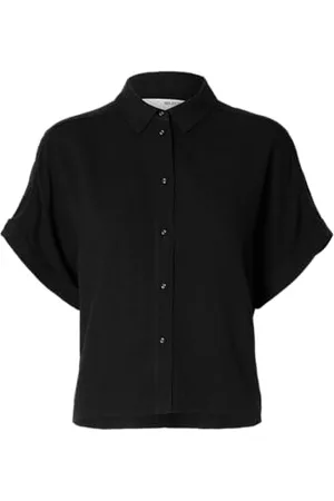 SELECTED Slfviva SS Cropped Shirt Noos, , 34