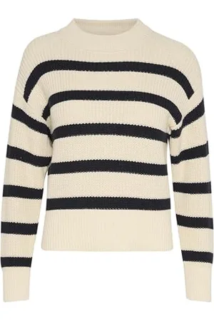 Part Two RetaPW damski relaksujący sweter z długim rękawem, , L