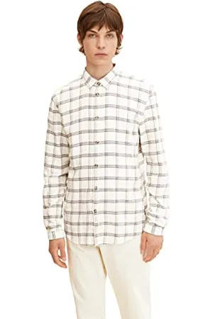 TOM TAILOR Męskie Koszula w kratę 1032378, , XXL