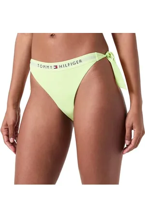 Tommy Hilfiger Damskie bikini z wiązaniem na boku, wyblakłe limonki, S, , S