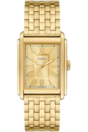 Fossil Zegarek Męski Carraway z Mechanizmem Kwarcowym I Trzema Wskazówkami, Koperta 30 mm, Bransoleta ze Stali Szlachetnej Fs6009