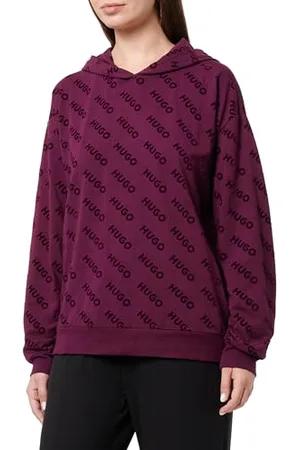 HUGO BOSS Damska bluza z kapturem VLOCKY_Loungew_Sweatshirt, średni fioletowy 510, XL, , XL