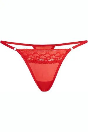 Teyli Damskie stringi majtki z siateczki bielizna w kwiaty koronka Erori, , XXL duże rozmiary
