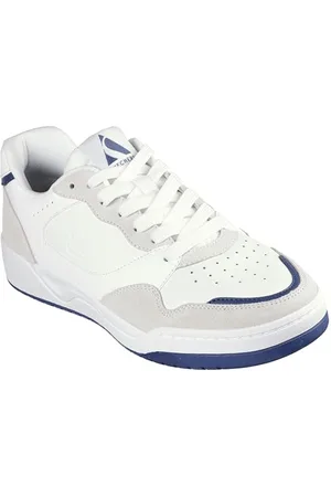 Skechers Męski Koopa Volley Low Lifestyle, biała skóra, zamsz/Duraleather/Mesh/N, 9 UK, , 43 EU