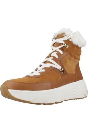 Geox D Diamanta D Sneakersy damskie, koniak, 40 EU