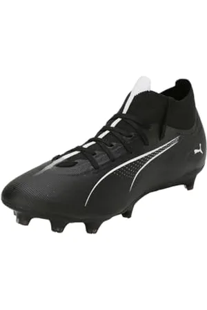 PUMA Unisex Ultra 5 Match+ Fg/Ag buty piłkarskie, Czarna , biała , 42.5 EU