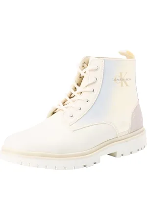 Calvin Klein Jeans Damskie buty EVA MID LACE UP MTR, kremowa biel/skorupka jajka, 37 EU, , 37 EU