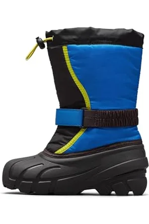 sorel Flurry Boot Śniegowce Uniseks - dzieci, Black/Super Blue, 32 EU