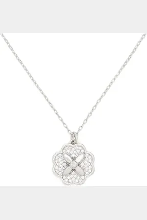 Kate Spade Heritage Bloom Mini wisiorek, Clear/Srebrny