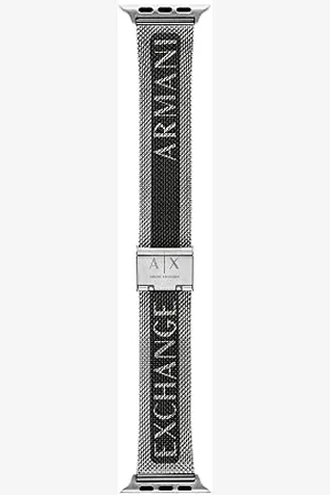 Armani Exchange Męski Pasek Ze Stali Nierdzewnej Kompatybilny Z Apple Watch Dopasowany Do 42/44/45 Mm - 22 Mm