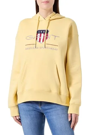GANT Damska bluza z kapturem Rel Archive Shield, , XS